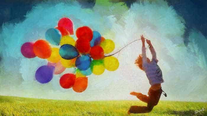 Ballons Freiheit Glück